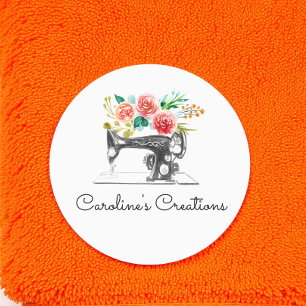 Nähmaschine Schwarz-weiß Seamstress Schneider Etiketten