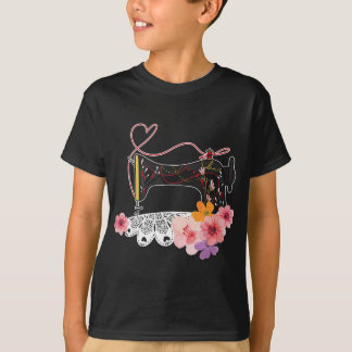 Nähmaschine Seamstress Schneidernacht Frauen T-Shirt