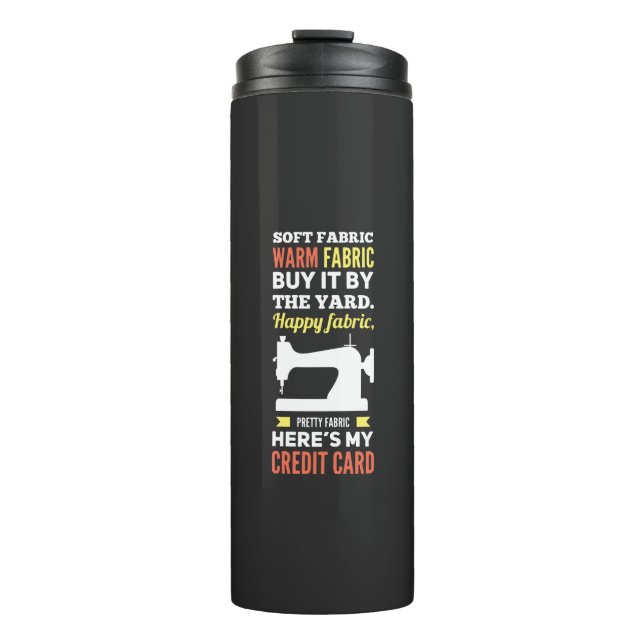 Nähmaschine Thermosbecher (Vorderseite)