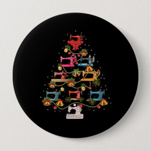 Nähmaschine Weihnachtsbaum Button
