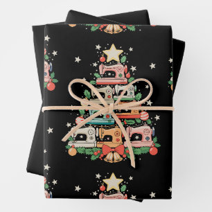 Nähmaschine Weihnachtsbaum Stich Stricken Nähen Xm Geschenkpapier Set