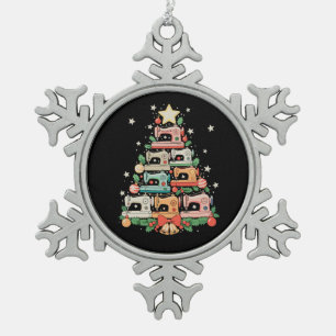 Nähmaschine Weihnachtsbaum Stich Stricken Nähen Xm Schneeflocken Zinn-Ornament