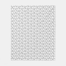 Nähmaschinen Druckkunst Silber Fleecedecke