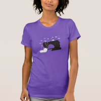 Nähmaschinen Heftherzen für DARK T - Shirt