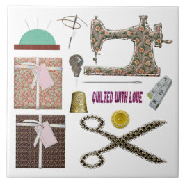 Nähmaschinengeflecht Fliese