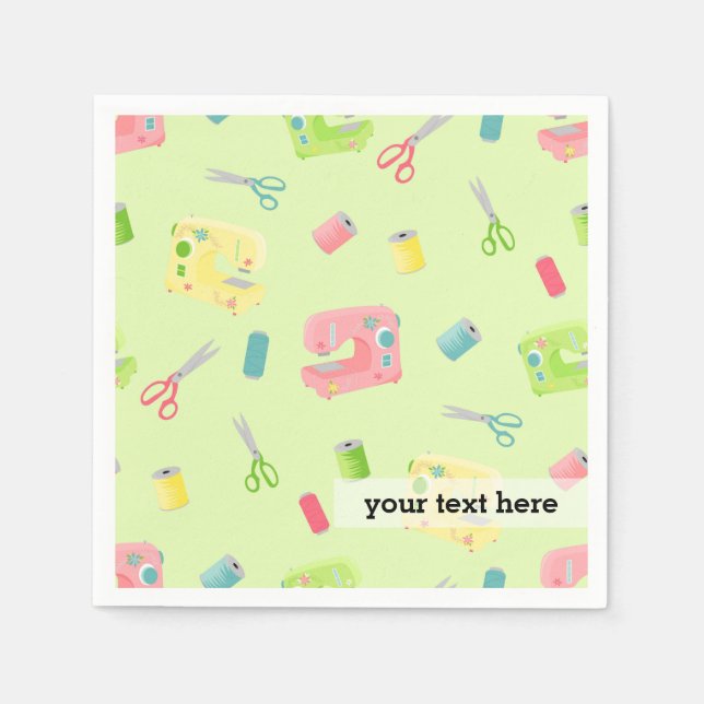 Nähmuster Serviette (Vorderseite)