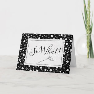 Nähnadel 50. Geburtstagkarte Karte