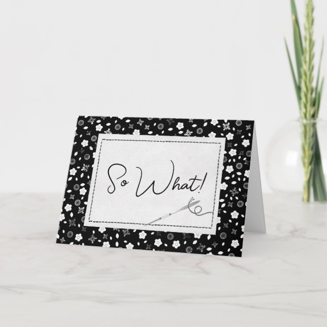 Nähnadel zum 40. Geburtstag Karte (Vorderseite)