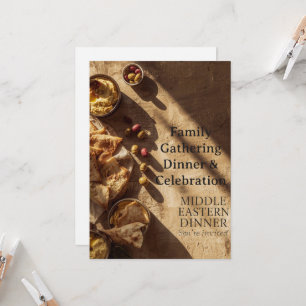 Nahöstliche Abendessen-Einladungskarte Einladung