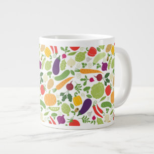 Nahrung auf einem weißen Hintergrund Jumbo-Tasse