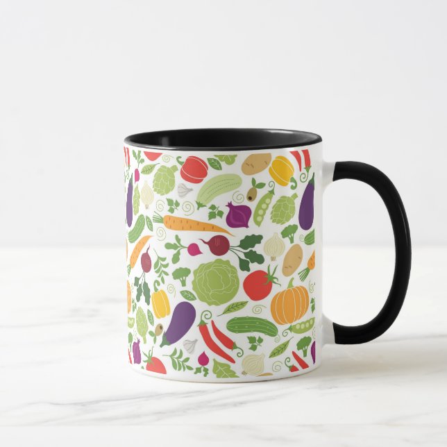 Nahrung auf einem weißen Hintergrund Tasse (Rechts)