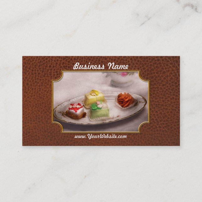 Nahrung - Bonbon - Kuchen - die Leckereien der Visitenkarte (Vorderseite)