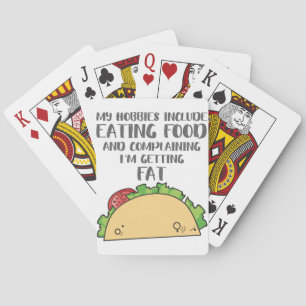 Nahrung für Feinschmecker-Hobbies inklusive Essen Spielkarten