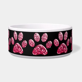 Nahrung- für Haustiereschüssel - DK-Rosa Bling Napf