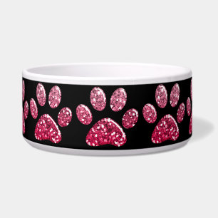 Nahrung- für Haustiereschüssel - DK-Rosa Bling Napf