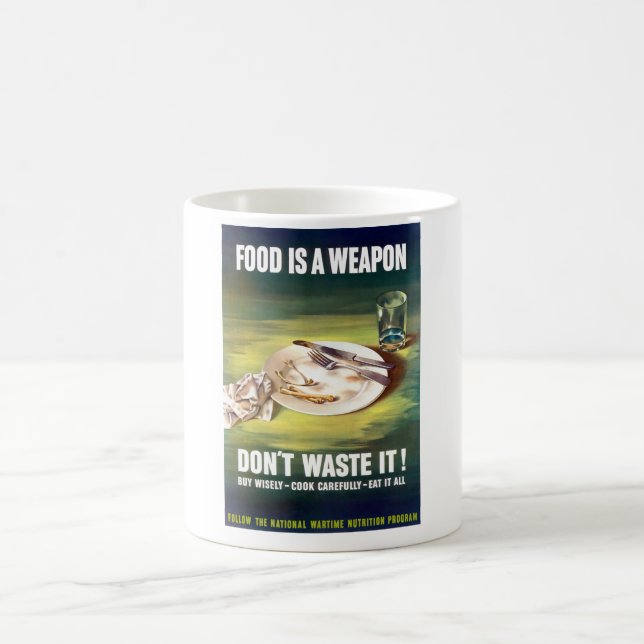 Nahrung ist eine Waffe Kaffeetasse (Mittel)