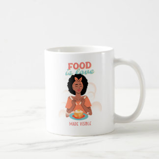 Nahrung ist Liebe sichtbar gemacht Kaffeetasse