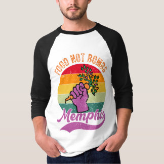 Nahrung nicht Bomben Baseball-T-Shirt T-Shirt