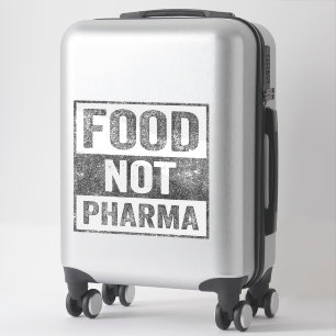 Nahrung nicht Pharma Natürliche Bio Ernährung Aufkleber