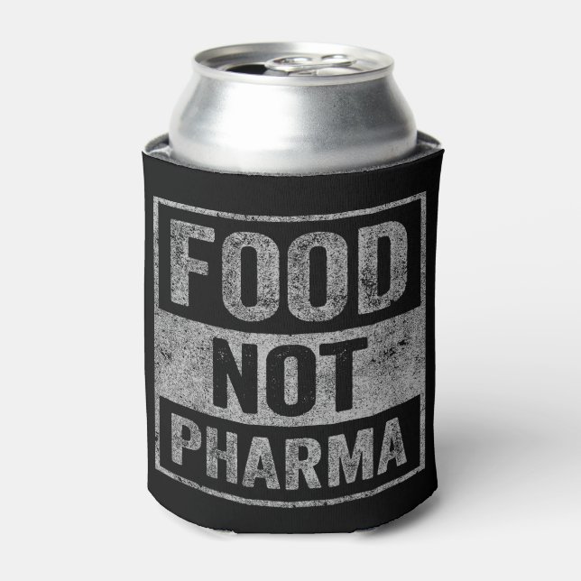 Nahrung nicht Pharma Natürliche Bio Ernährung Dosenkühler (Kanne Vorderseite)