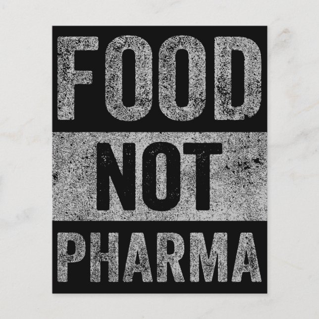 Nahrung nicht Pharma Natürliche Bio Ernährung Flyer (Vorne)