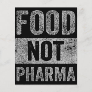 Nahrung nicht Pharma Natürliche Bio Ernährung Flyer