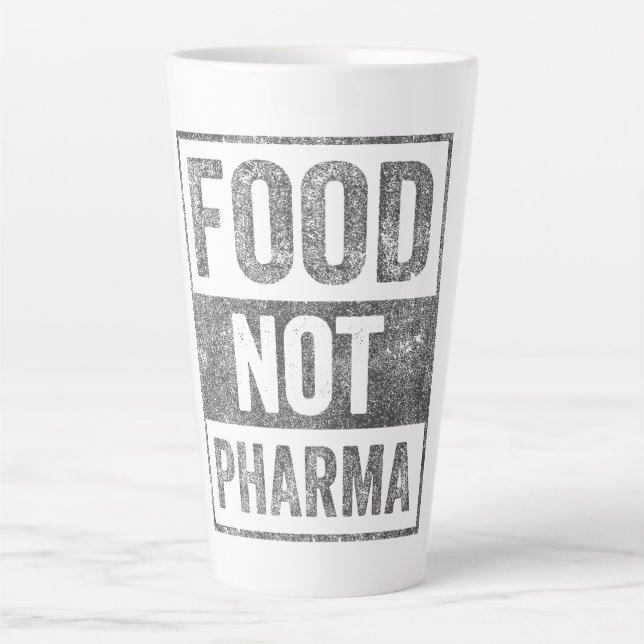 Nahrung nicht Pharma Natürliche Bio Ernährung Milchtasse (Vorderseite)