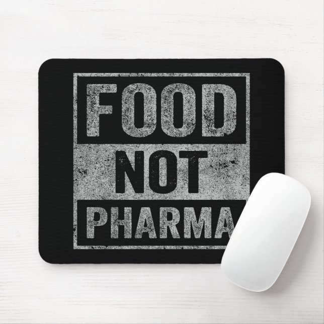 Nahrung nicht Pharma Natürliche Bio Ernährung Mousepad (Mit Mouse)