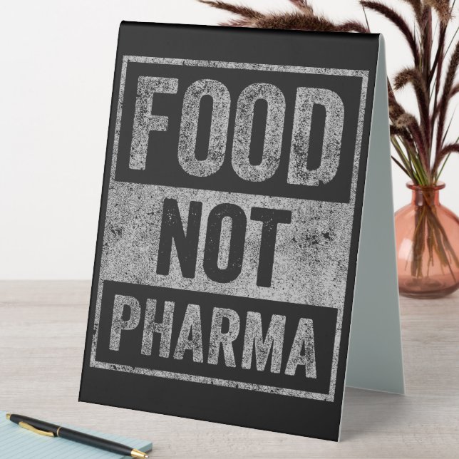 Nahrung nicht Pharma Natürliche Bio Ernährung Tischaufsteller (In Situ (Tisch))