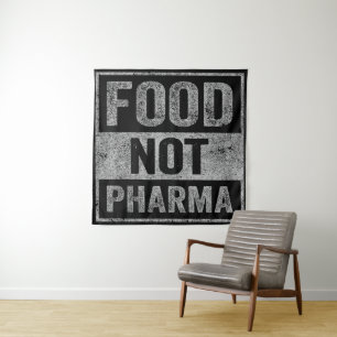 Nahrung nicht Pharma Natürliche Bio Ernährung Wandteppich