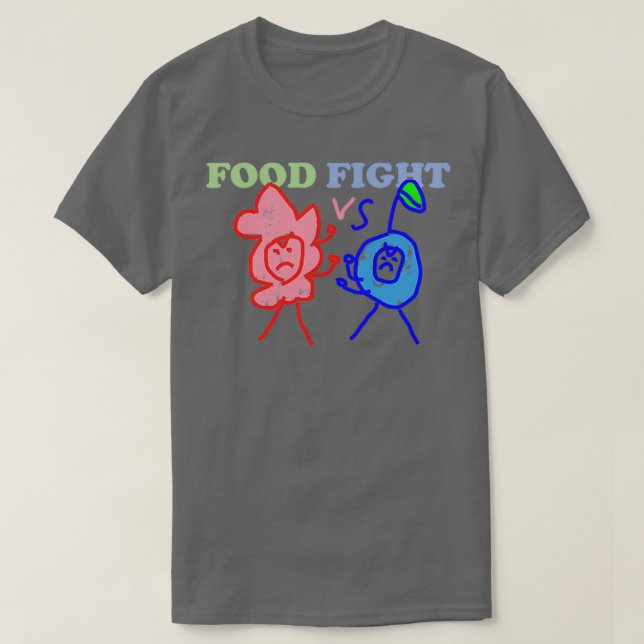 Nahrungsbekämpfung Himbeere / Heidelbeere T-Shirt (Design vorne)