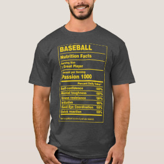 Nahrungsfakte Baseball T-Shirt
