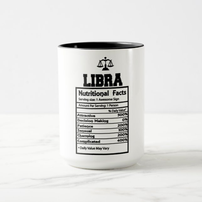 Nahrungsfakte für Libra Tasse (Zentrum)