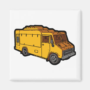 Nahrungsmittel-LKW: Grundlegend (Gelb) Magnet