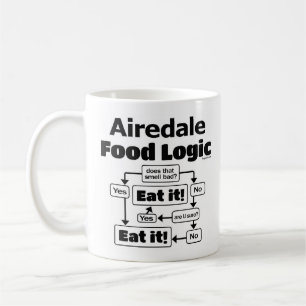 Nahrungsmittel-Logik Airedales Terrier Kaffeetasse
