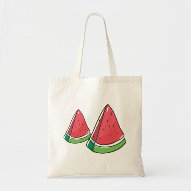 Nahrungsmittel, Obst, Wassermelone Tragetasche (Vorne)