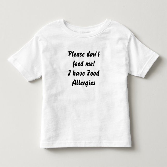 Nahrungsmittelallergie-T-Shirt Kleinkind T-shirt (Vorderseite)