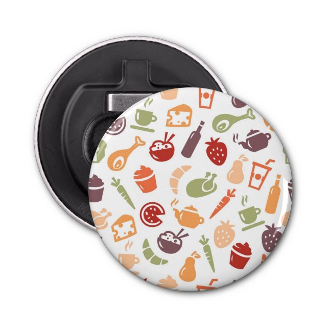 Nahrungsmittelmuster 2 flaschenöffner (Vorderseite)