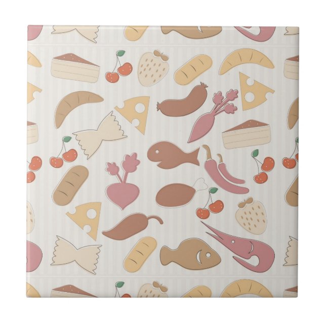 Nahrungsmittelmuster 2 fliese (Vorderseite)