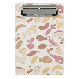 Nahrungsmittelmuster 2 mini klemmbrett