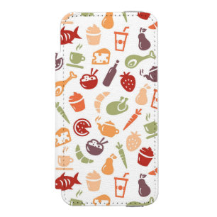 Nahrungsmittelmuster 3 incipio watson™ iPhone 5 geldbörsen hülle