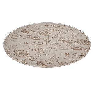 Nahrungsmittelmuster 3 schneidebrett