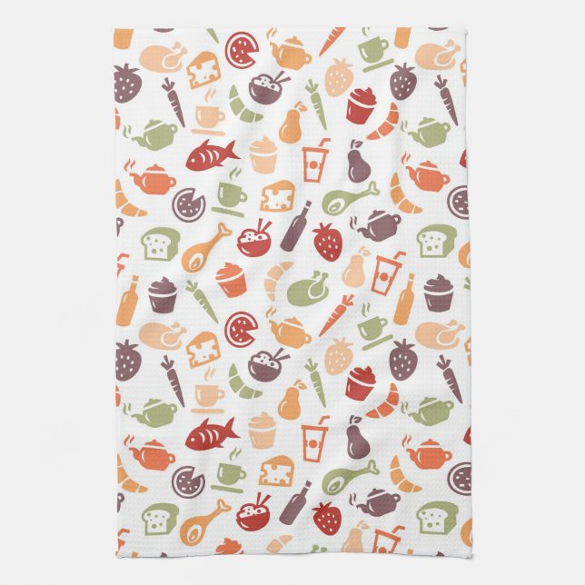Nahrungsmittelmuster Handtuch (Vertikal)