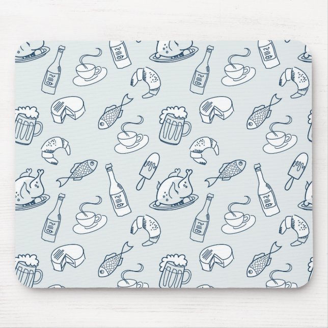 Nahrungsmittelmuster Mousepad (Vorne)