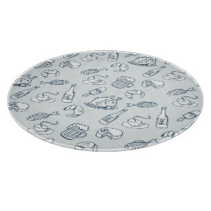 Nahrungsmittelmuster Schneidebrett