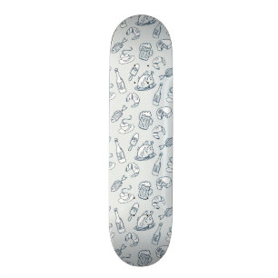 Nahrungsmittelmuster Skateboard