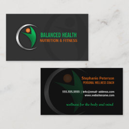 NahrungWellness und Fitness-Trainer Visitenkarte