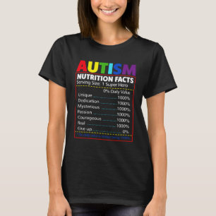Nährwertangaben Autismus Kleinkind Kinder Autismus T-Shirt