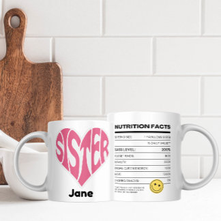 Nährwertangaben durch Liebe und Masse angetrieben Kaffeetasse