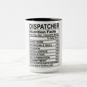 Nährwertangaben für den Versand Tasse